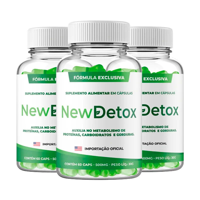 New Detox – Kit 2 Potes do Suplemento Natural para Desintoxicaçã