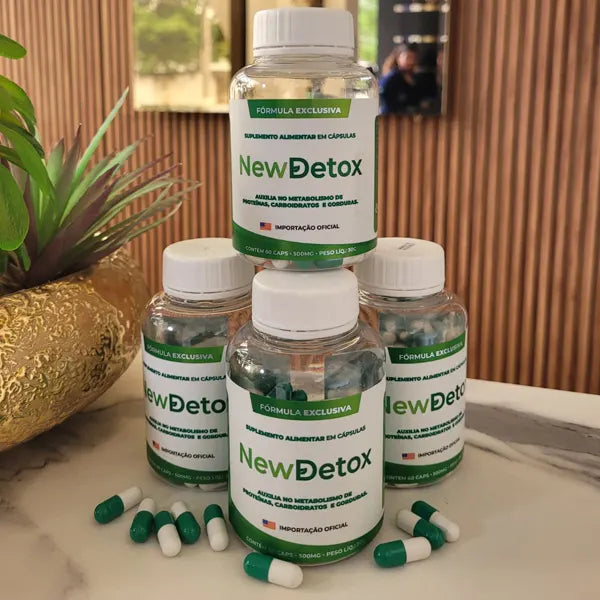 New Detox – Kit 2 Potes do Suplemento Natural para Desintoxicaçã