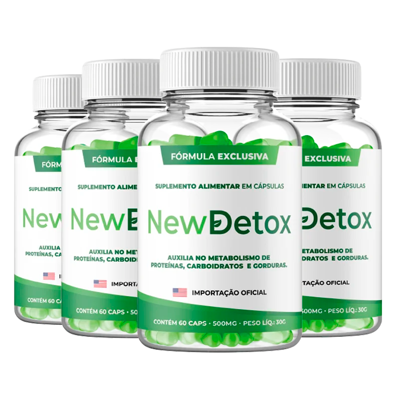 New Detox – Kit 2 Potes do Suplemento Natural para Desintoxicaçã