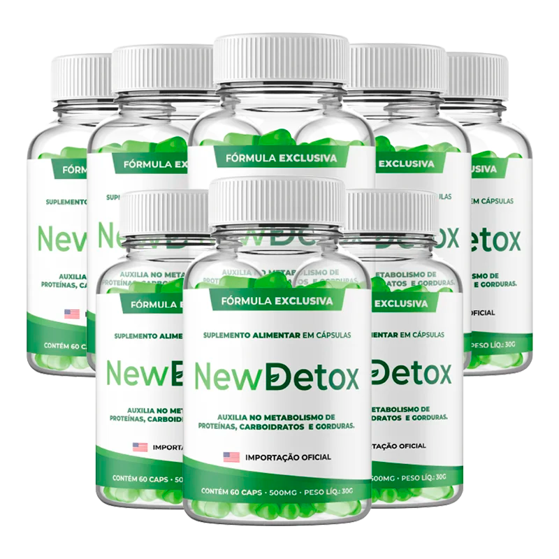 New Detox – Kit 2 Potes do Suplemento Natural para Desintoxicaçã