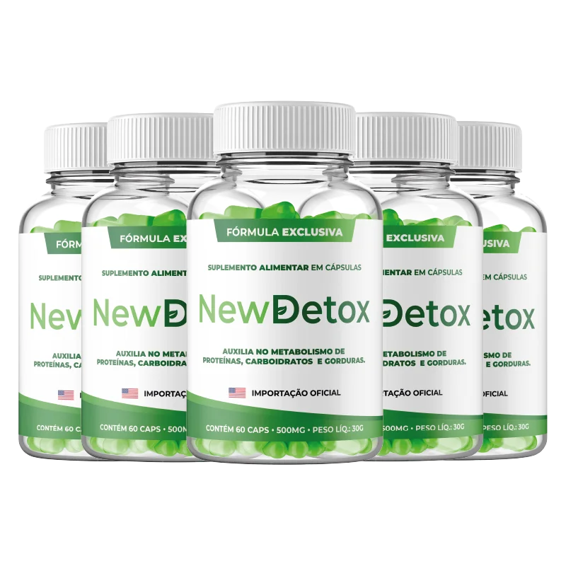 New Detox – Kit 2 Potes do Suplemento Natural para Desintoxicaçã