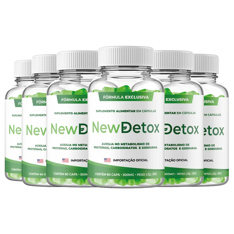 New Detox – Kit 2 Potes do Suplemento Natural para Desintoxicaçã