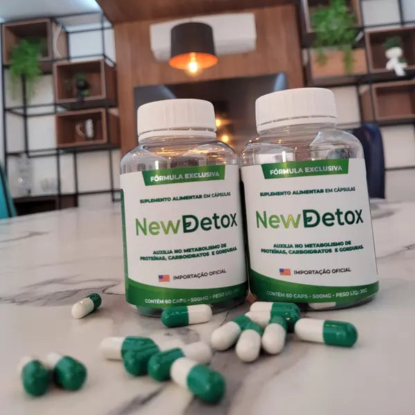 New Detox – Kit 2 Potes do Suplemento Natural para Desintoxicaçã