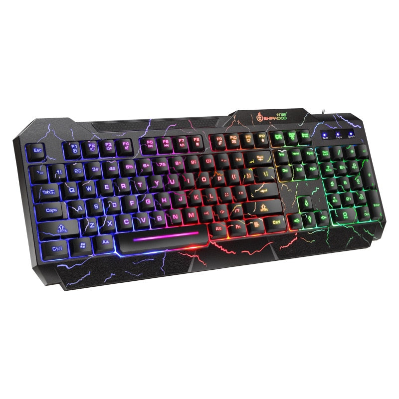 Gamer Mouse RGB LED Backlit Gamer Keyboards USB Wired Keyboard for Game PC Laptop Computer Teclado Gamer