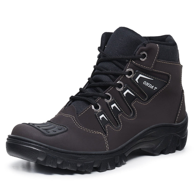 Kit Bota Coturno Masculino Caterpillar Adventure Onset + Chinelo + Carteira + Cinto e Relógio