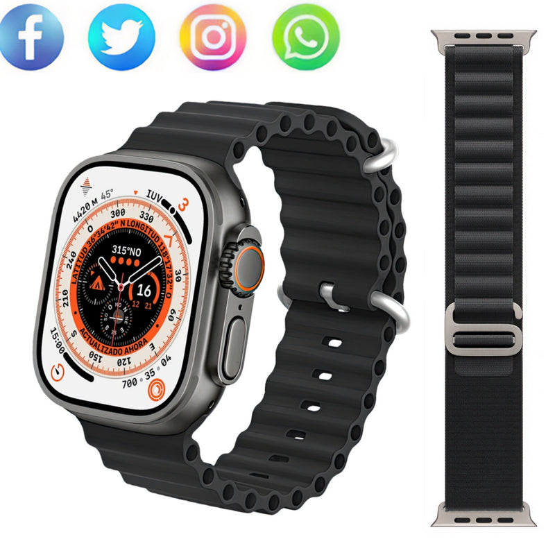 🚀 Ultra 9 Smartwatch: Seu Companheiro de Aventuras em 2024! ⌚️✨ Tela de 2.2'', GPS 🌍, Resistente à Água IP68 💧, Bússola Integrada 🧭 - O Relógio Inteligente IWO que Define o Futuro! 🌟🔥