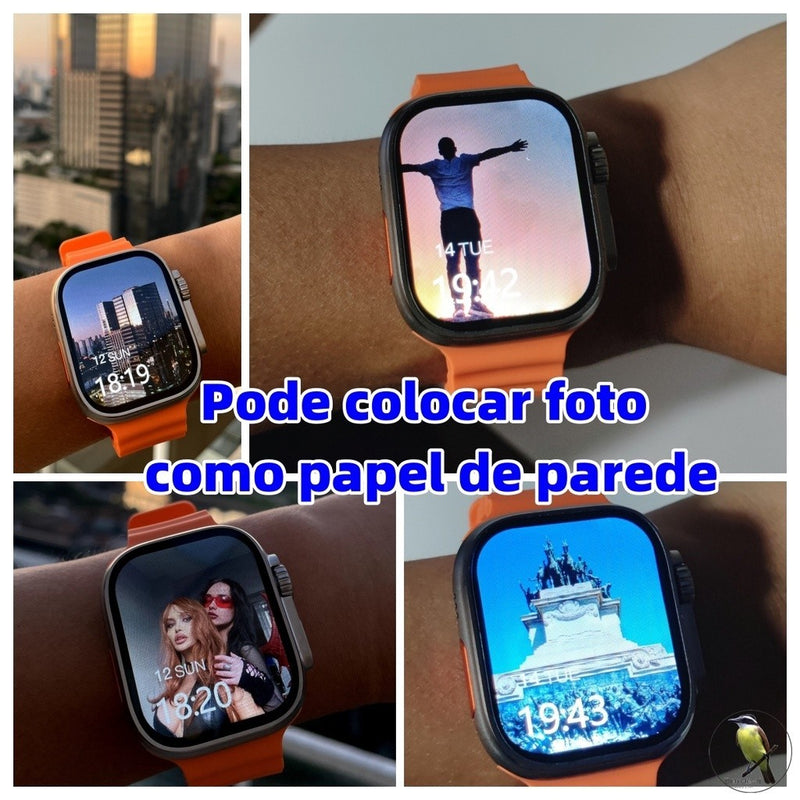 🚀 Ultra 9 Smartwatch: Seu Companheiro de Aventuras em 2024! ⌚️✨ Tela de 2.2'', GPS 🌍, Resistente à Água IP68 💧, Bússola Integrada 🧭 - O Relógio Inteligente IWO que Define o Futuro! 🌟🔥