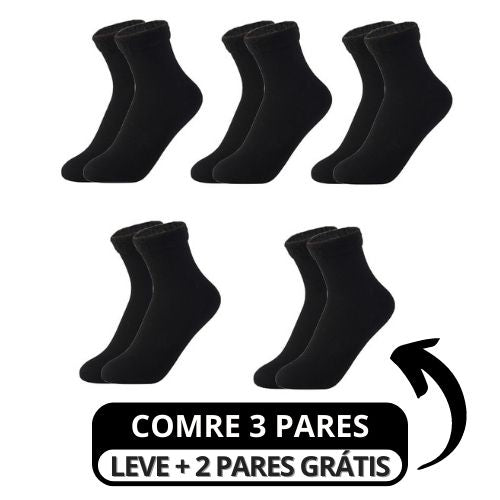 Meia Térmica Nuvem Premium - Pague 3 Leve 5 *Especial Inverno*